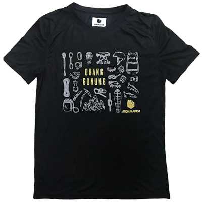 Monmaria Orang Gunung Tee M black