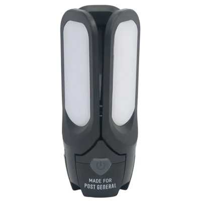 Post General Tri-Panel Solar Charged LED Light black
