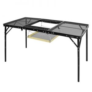 KZM Union Iron Mesh 3 Folding BBQ Table