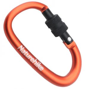 Naturehike 8cm D-Type Multifunctional Hang Buckle with Lock orange
