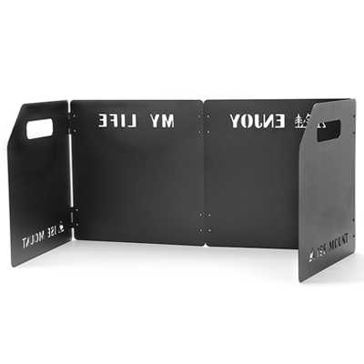 ODP 0775 Ise Mount Foldable Windshield black