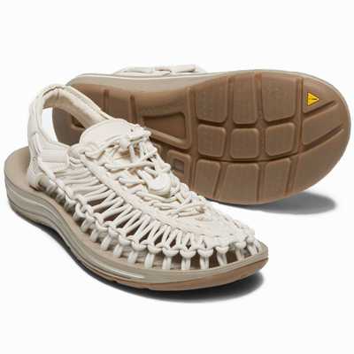 Keen Women's Uneek Sandal US8 white cap cornstalk