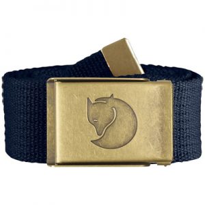 Fjallraven Canvas Brass Belt 4 cm dark navy