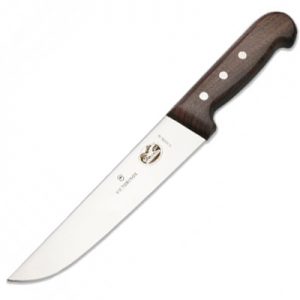 Victorinox 5.5200.18 RoseWood 18cm Rigid Wood Broad Blade Butcher Knife
