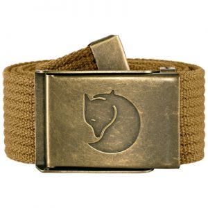 Fjallraven Canvas Brass Belt 4 cm buckwheat brown