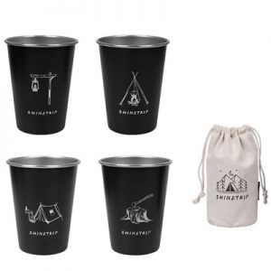 Shinetrip Lightweight 304 Stainless Steel Cup A403-H01 black
