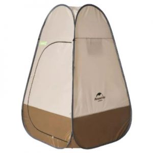 Naturehike Wide Privacy Folding Outdoor Camping Toilet Tent brown