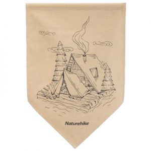Naturehike Canvas Wall Camping Shield Flag khaki