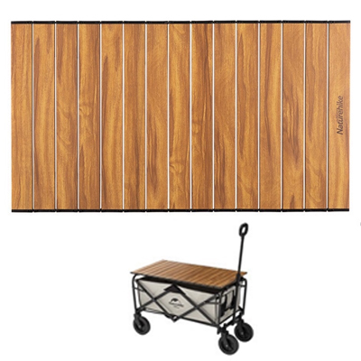 Naturehike Desktop for Folding Wagon wood grain
