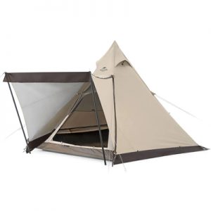 Naturehike Hexagon Ranch Pyramid Tent with Snow Skirt golden