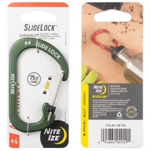 Nite Ize Slidelock Carabiner Aluminum #4 olive