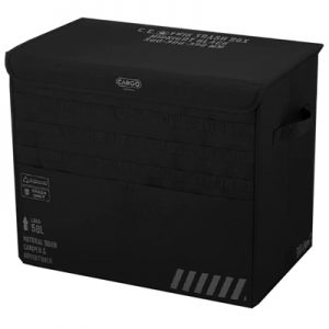 Cargo Container Twin Trash Box black