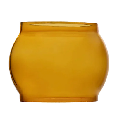 Barebones Railroad Lantern Replacement Glass plain amber