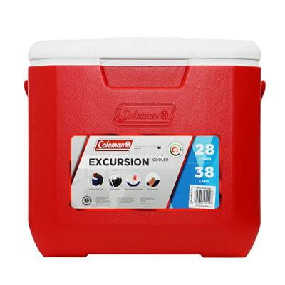 Coleman Cooler 30QT Excursion red