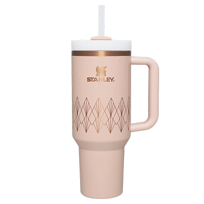 Stanley Adventure Quencher 2.0 Tumbler 40oz blush gloss deco