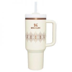 Stanley Adventure Quencher 2.0 Tumbler 40oz cream gloss deco