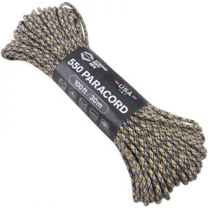 Atwood Rope MFG Paracord 550 Type 7 Strands 100 Feet Desert Storm