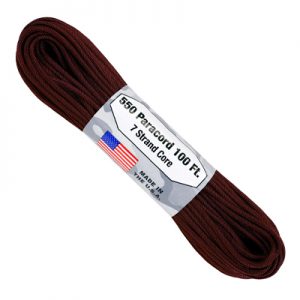 Atwood Rope MFG Paracord 550 Type 7 Strands 100 Feet Maroon