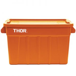 Thor 75L Tote Box with Lid orange