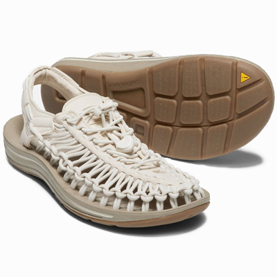 Keen Women's Uneek Sandal US9 white cap cornstalk