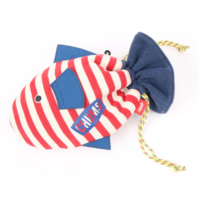 Chums Tropical Fish Pouch red white