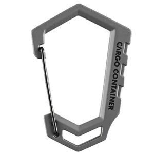 Cargo Container Hard Karabiner D L gray