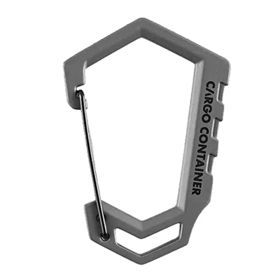 Cargo Container Hard Karabiner D M gray